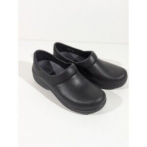 Crocs Dual Comfort Women's Black Neria Pro Work Clogs Size 8 EUC Slip On